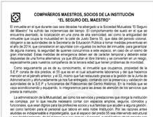 Tablet Screenshot of elsegurodelmaestro.org.mx